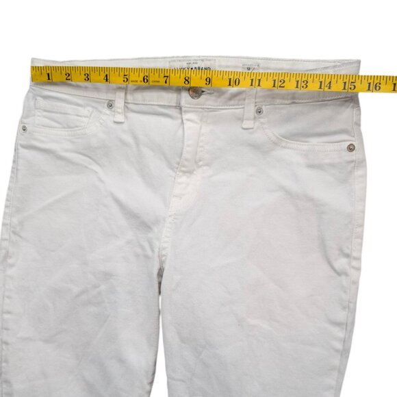 Lucky Brand Ava Skinny Jeans Womens White Stretch Denim Size 12 - Picture 8 of 13